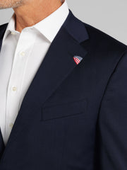 American Bespoke Modern Fit Wool Half Lined Suit