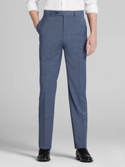 Slim Fit Plaid Suit Pants