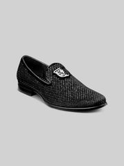 Swagger Studded Ornament Formal Smoking Loafers
