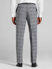 Modern Fit Plaid Suit Pants
