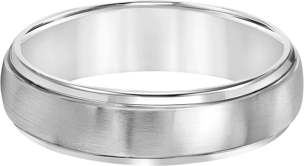 6mm Domed Step-Edge Titanium Band