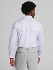 Classic Fit Mini Check Button Down Collar Dress Shirt