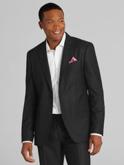 Skinny Fit Polka Dot Suit Jacket