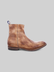 Kaldi Leather Plain Toe Boots
