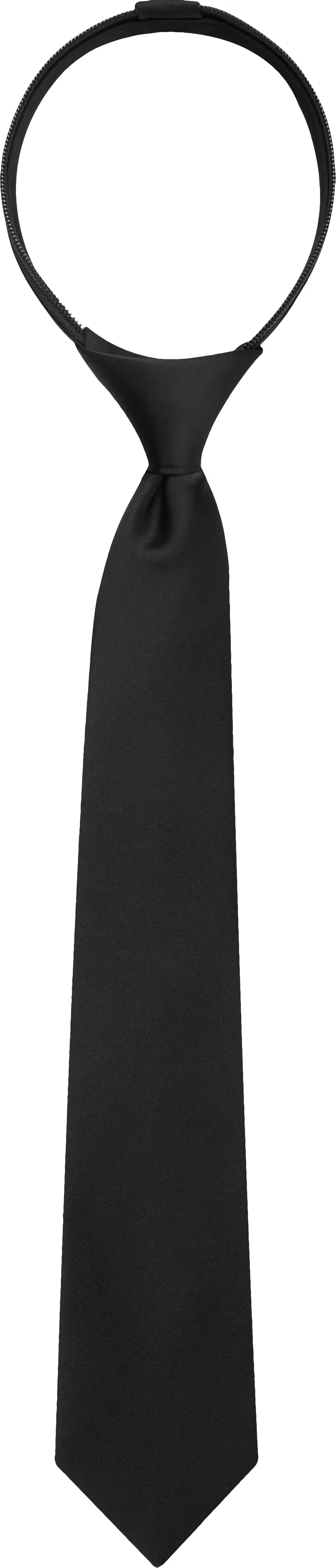 Boys 14-inch Pre-Tied Zipper Tie