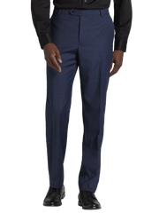Classic Fit Wool Blend Windowpane Suit Pants