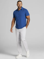 Modern Fit Short Sleeve Button Up Shirt