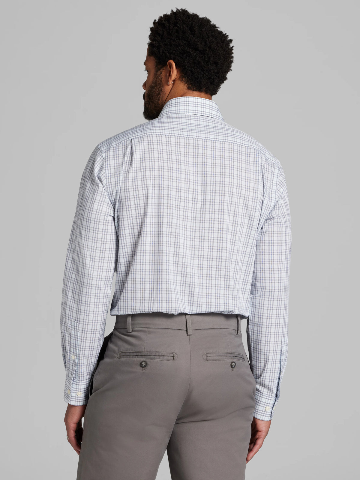 Classic Fit Tattersall Plaid Dress Shirt