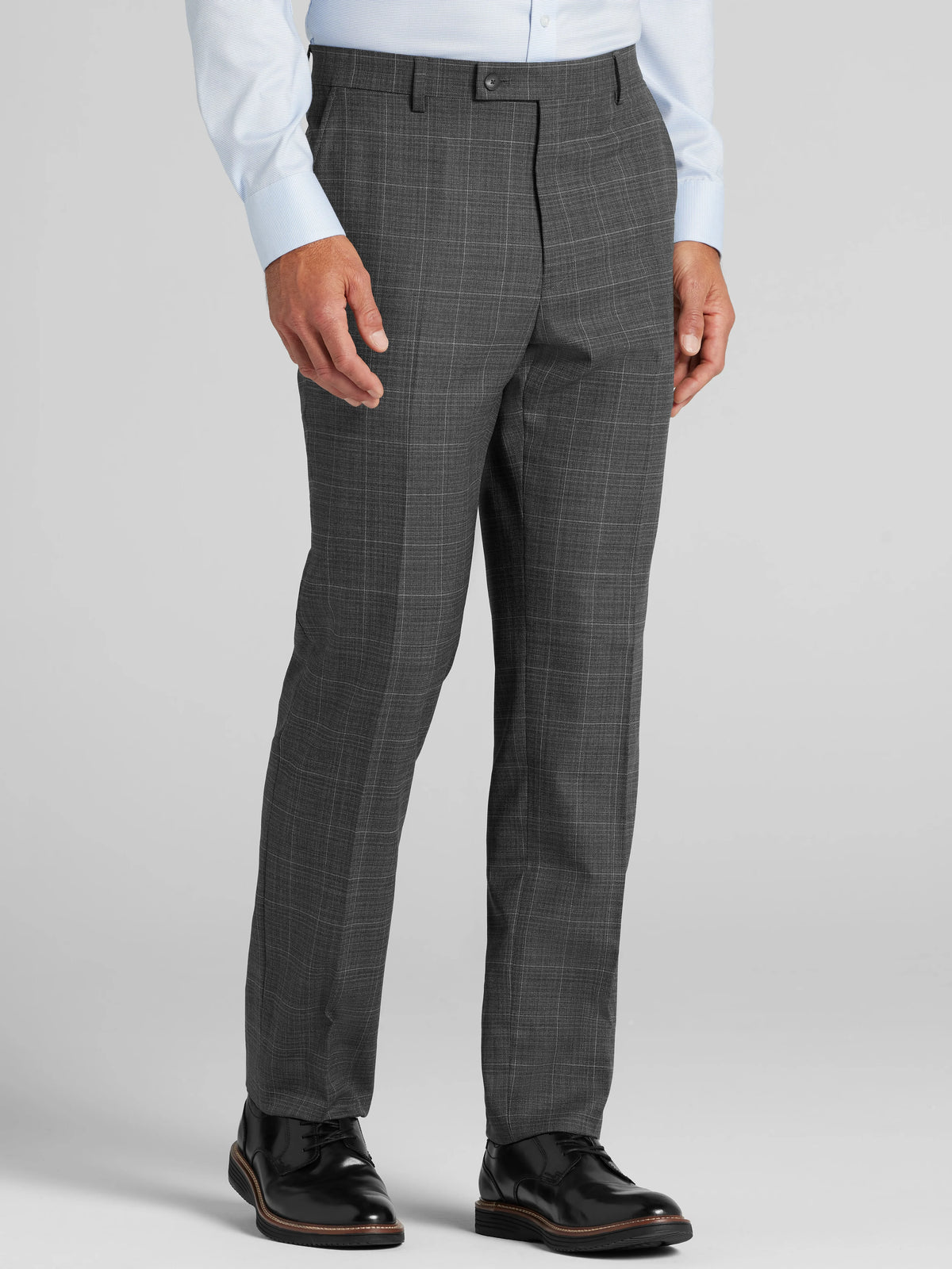 CHILLFLEX Modern Fit Windowpane Suit Pants