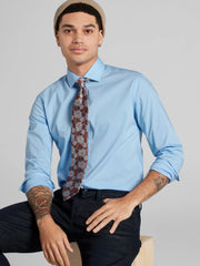 Skinny Fit Solid Dress Shirt