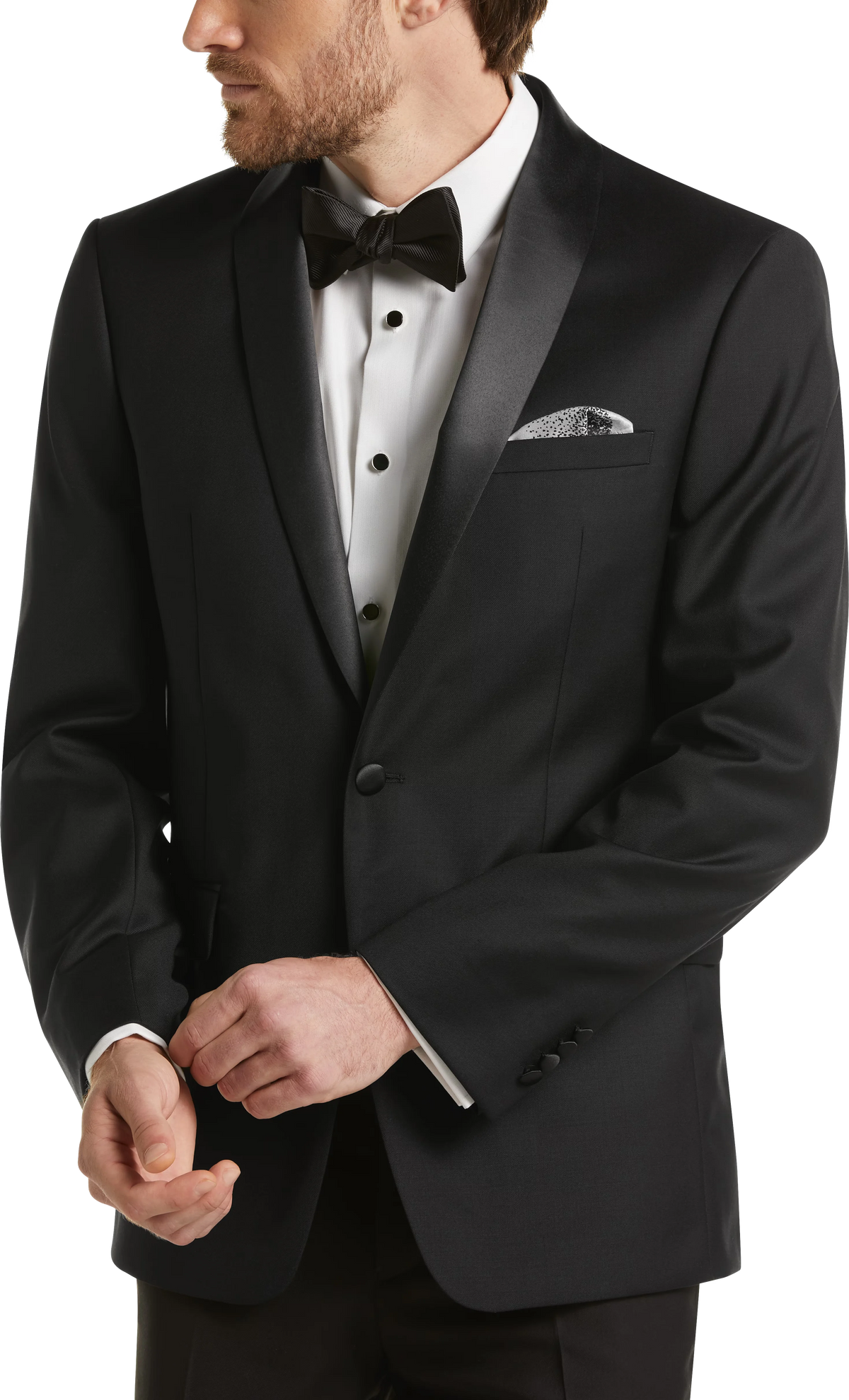 Slim Fit 100% Wool Shawl Lapel Tuxedo