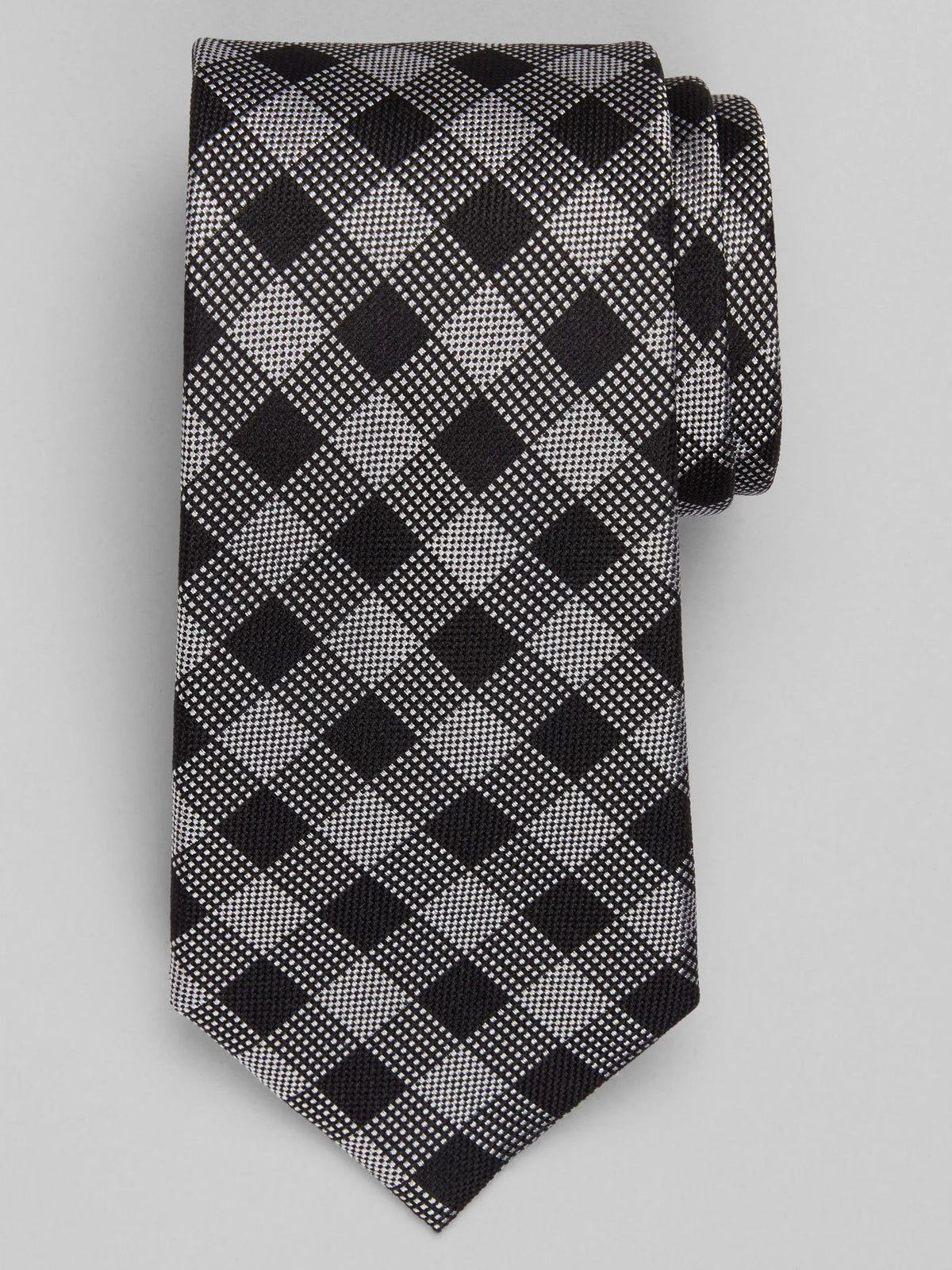 Checked Dot Tie