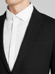 Skinny Fit Stripe Suit Jacket
