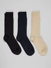 Solid Dress Socks, 3-Pack