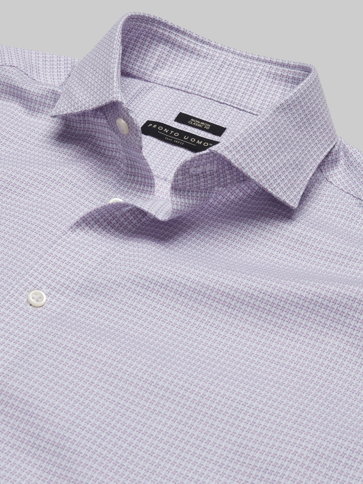 Classic Fit Houndstooth Dress Shirt