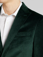 Modern Fit Peak Lapel Velvet Sport Coat