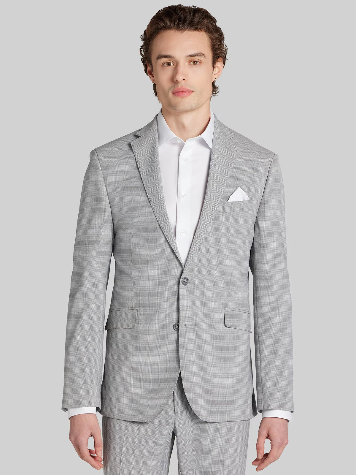 Slim Fit Plaid Suit