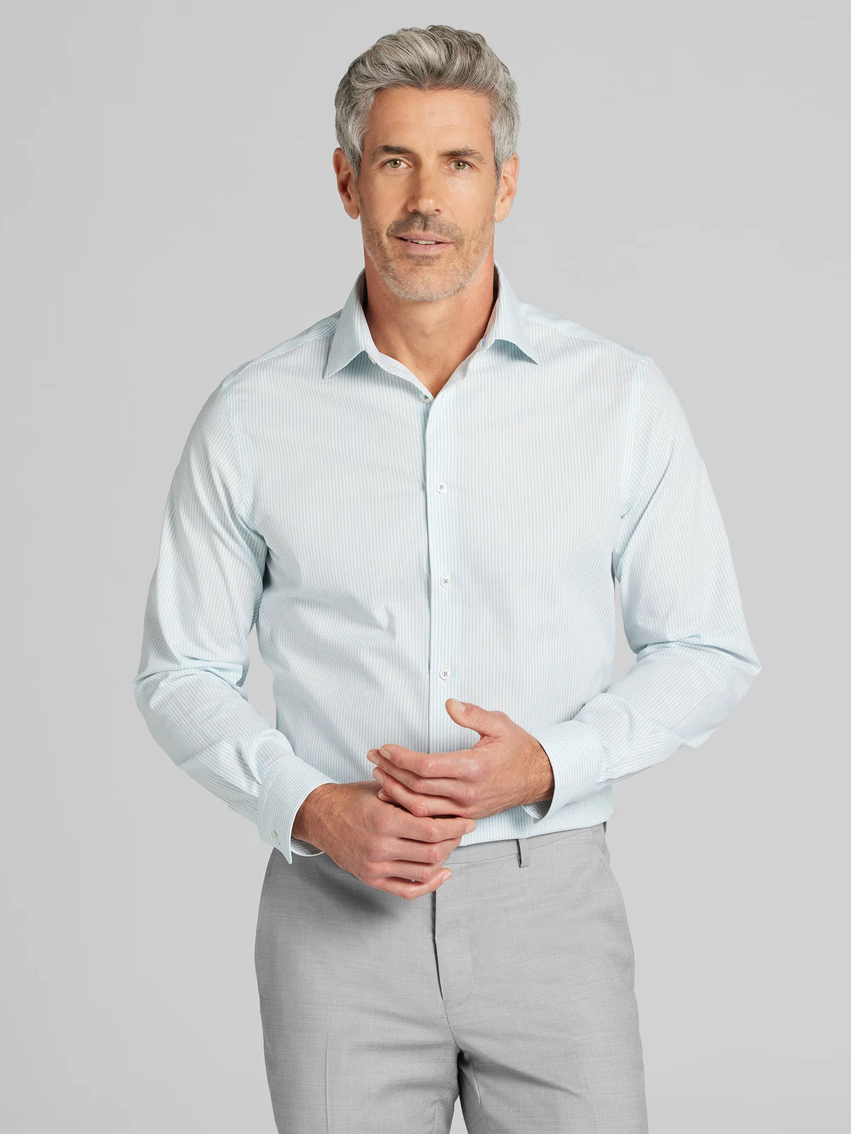 Modern Fit Stripe Dress Shirt