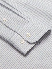 Modern Fit 100% Cotton Stripe Dress Shirt