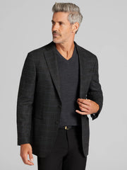 Modern Fit Plaid Sport Coat