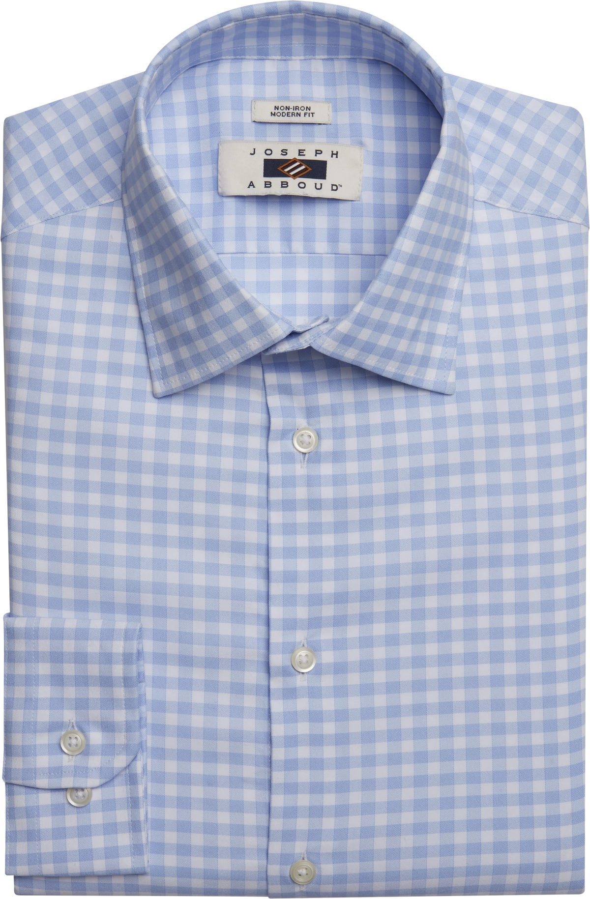 Modern Fit Performance 4-Way Stretch Gingham Dress Shirt