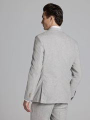 Slim Fit Linen Blend Suit Jacket