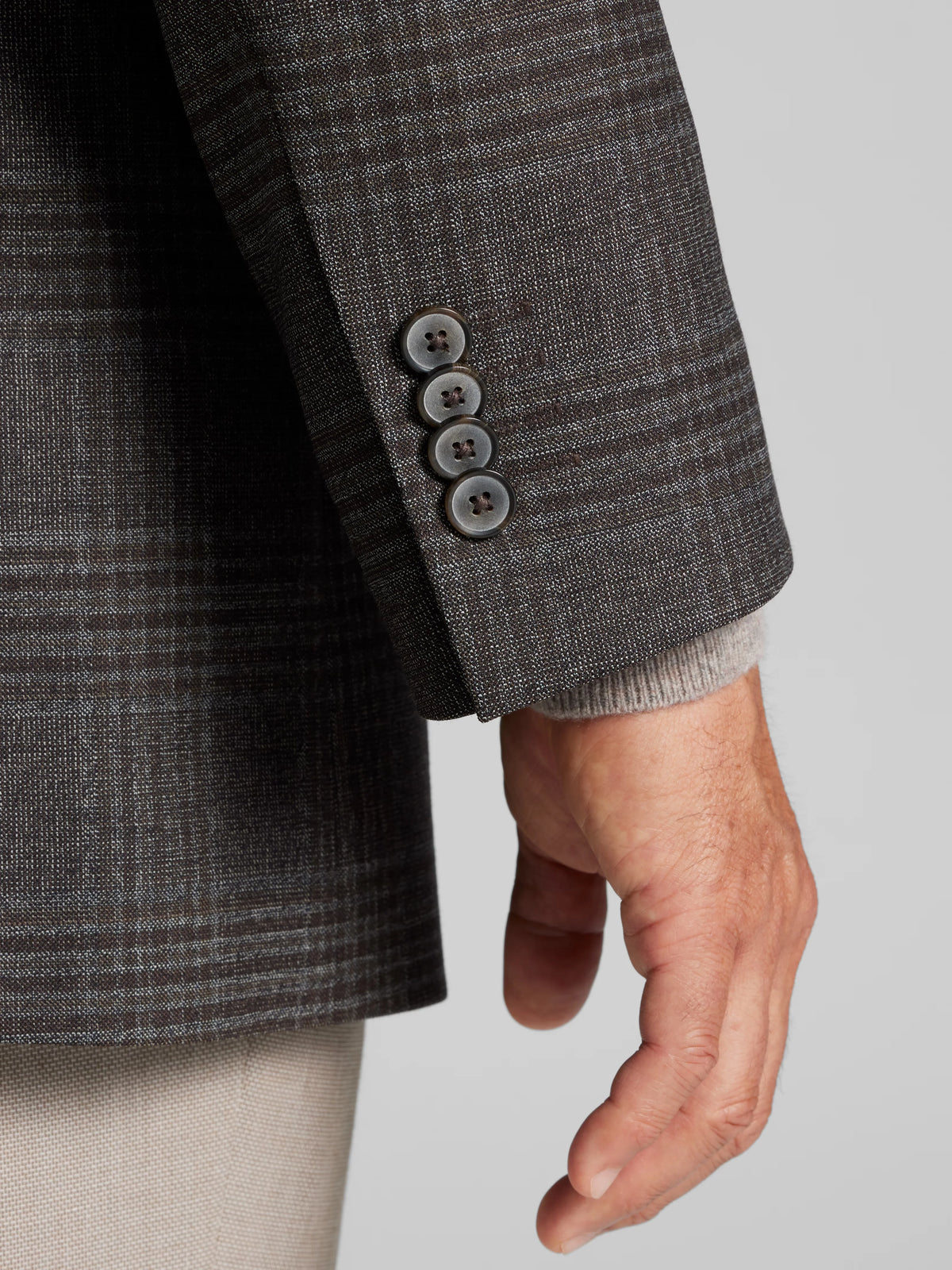 Classic Fit Plaid Sport Coat