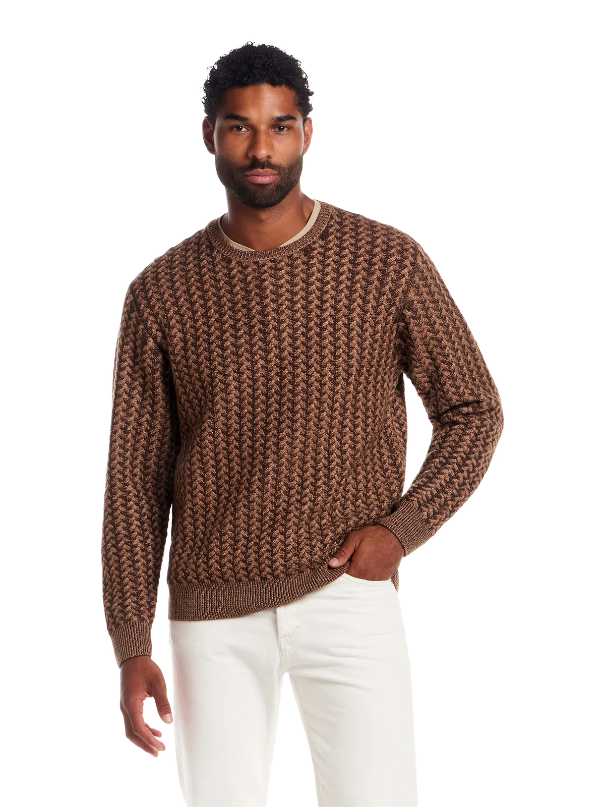 Braided Crewneck Sweater