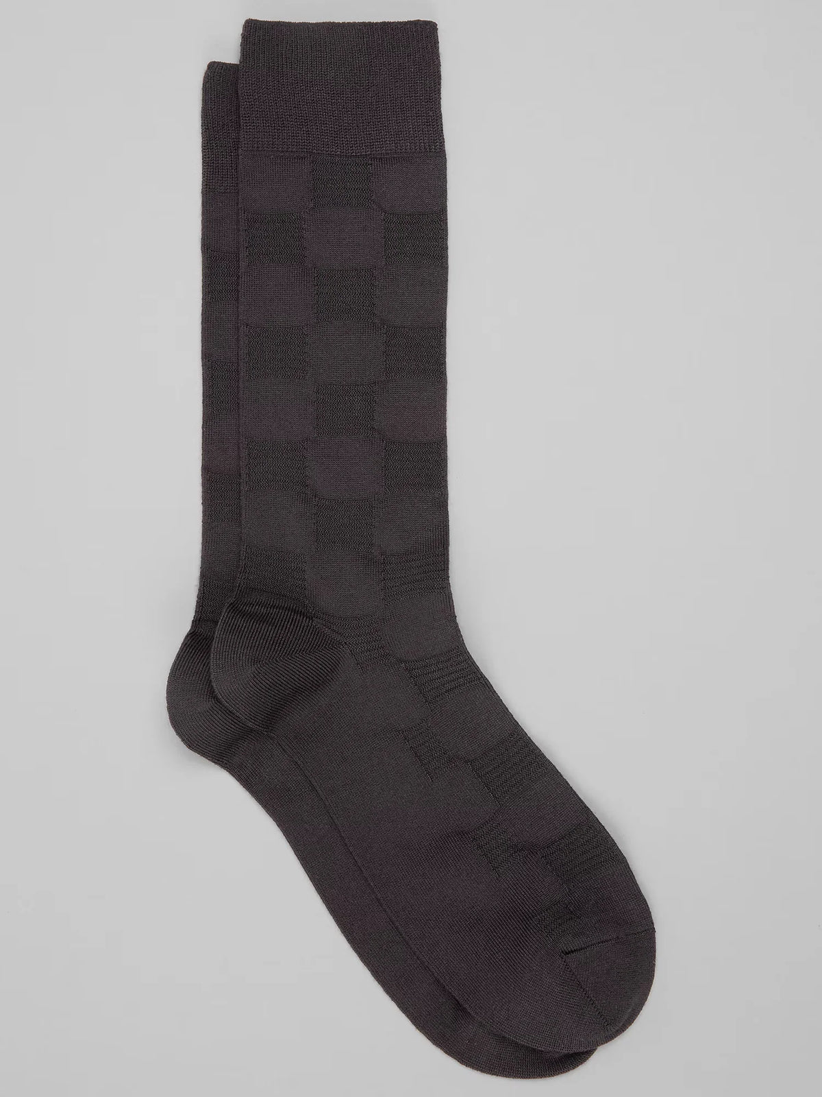 Solid Textured Socks, 1-Pair