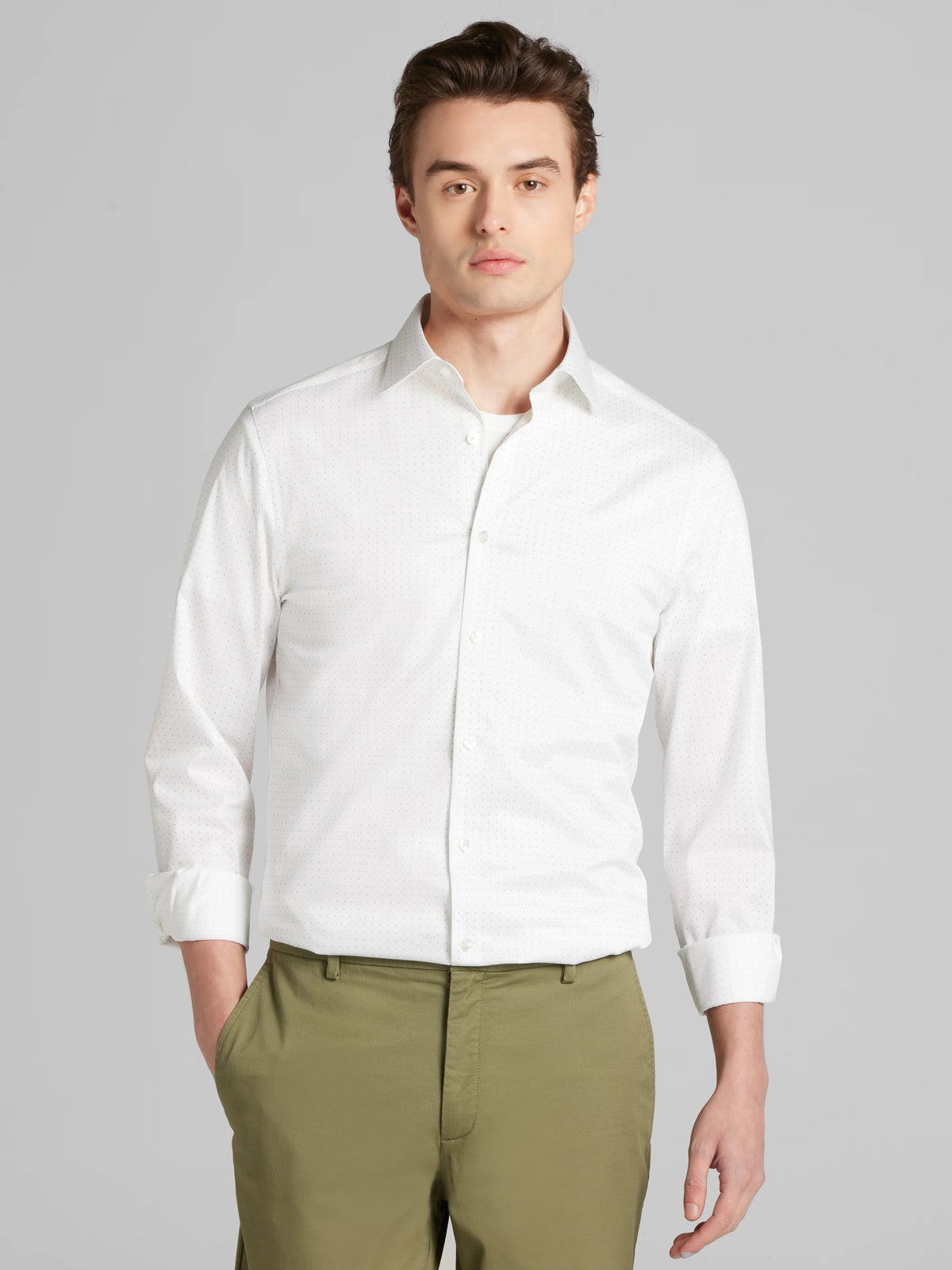 Slim Fit Supima Cotton Stretch Dress Shirt