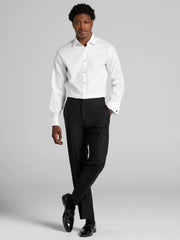 Classic Fit Twill French Cuff Formal Dress Shirt