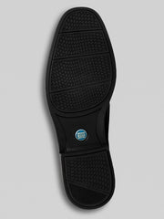 Stark Leather Moc Toe Slip-On Shoes