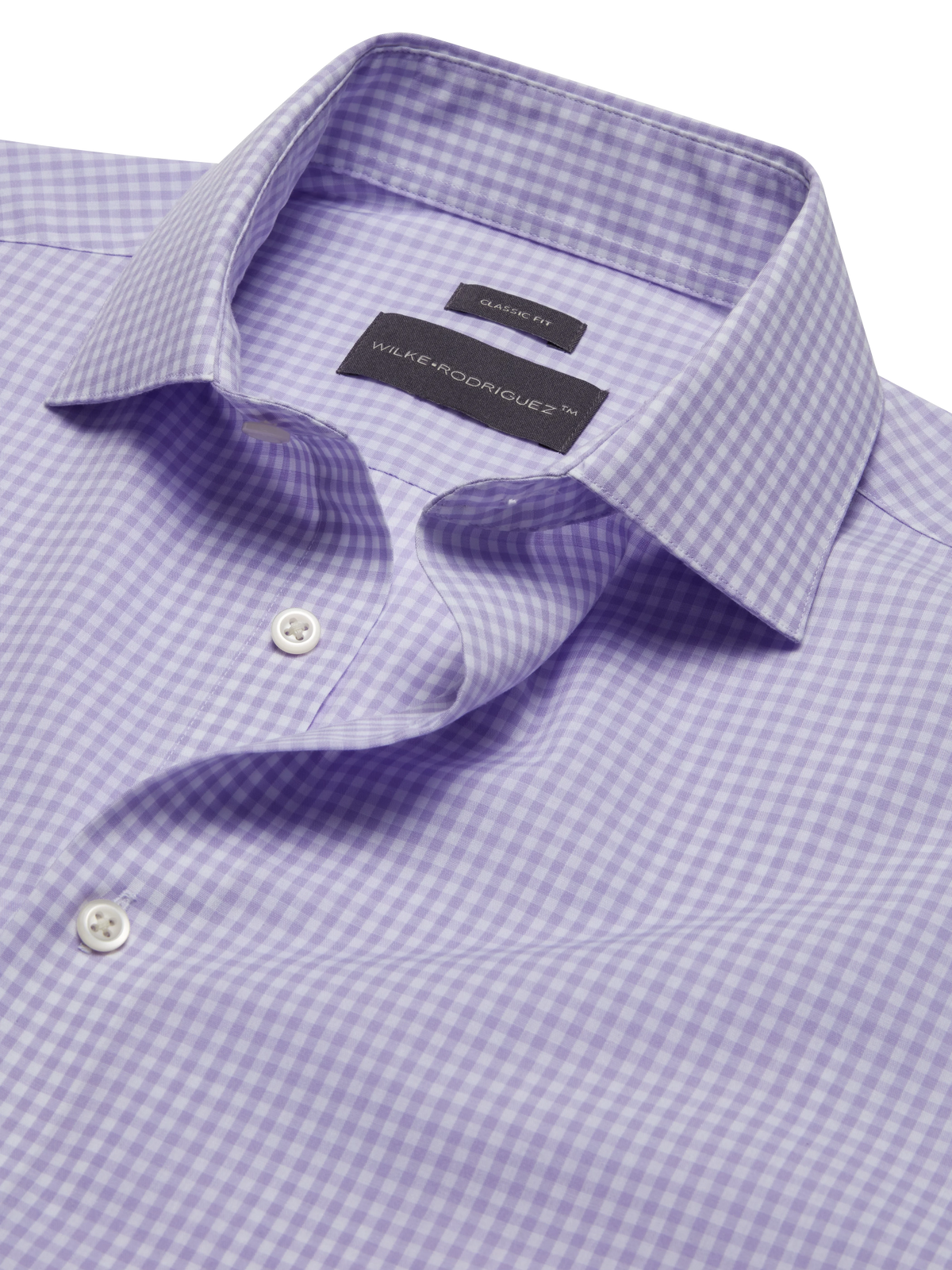 Classic Fit Gingham Dress Shirt