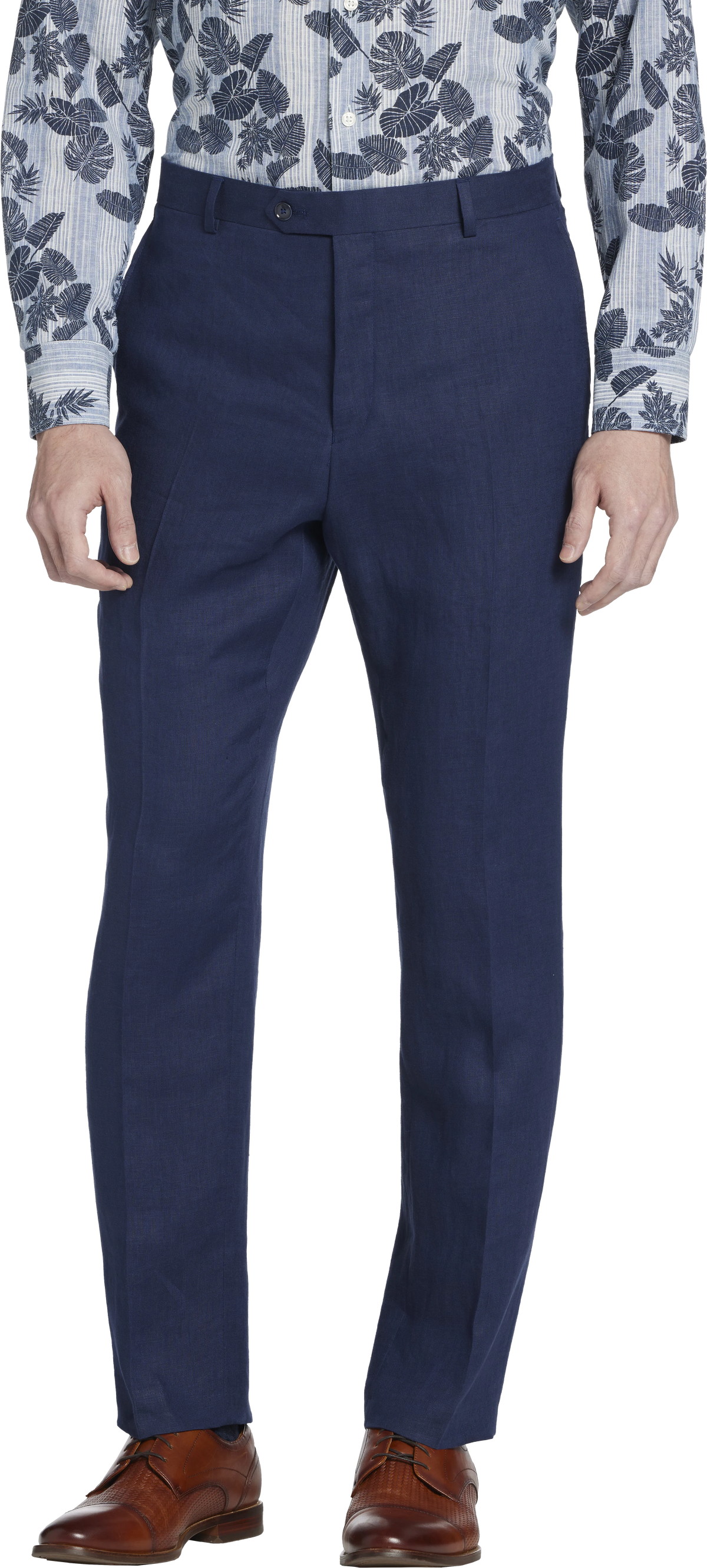 Modern Fit Linen Suit Pants