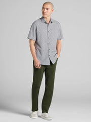 CHILLFLEX Modern Fit Short Sleeve 4-Way Stretch Button Up Shirt