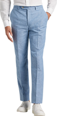 Slim Fit Linen Blend Suit Pants