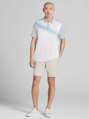 Regular Fit Asymmetric Colorblock Short Sleeve Golf Polo
