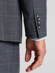 Modern Fit Windowpane Suit