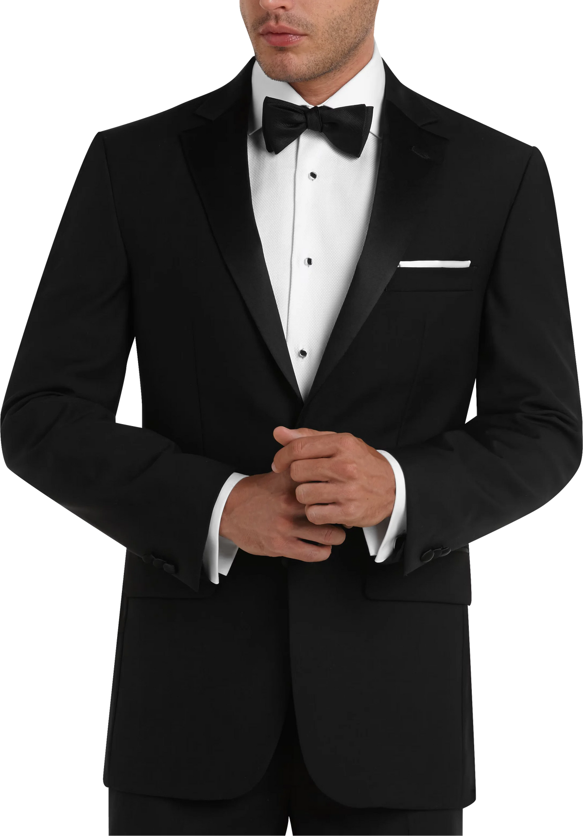 Modern Fit Premium Wool Blend Notch Lapel Tuxedo Jacket