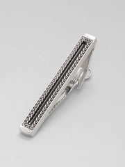 Enamel Chain Border Tie Bar