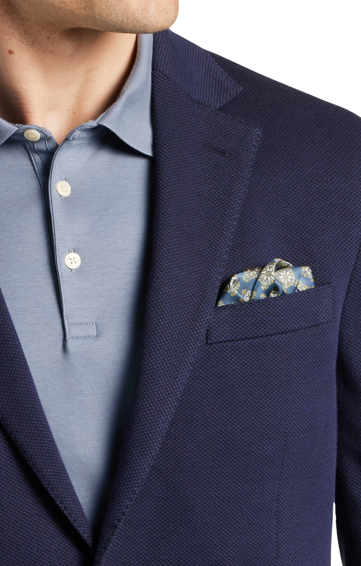 Slim Fit Knit Sport Coat