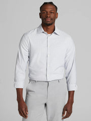 Modern Fit Performance Small Plaid Dress Shirt