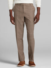 Classic Fit Wool Blend Plaid Suit Pants