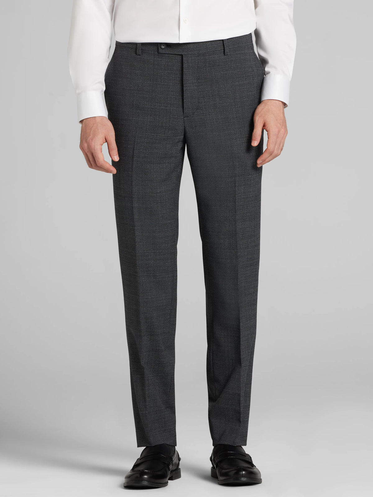 CHILLFLEX Slim Fit Mini Check Suit Pants