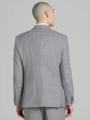 Classic Fit Wool Blend Plaid Suit Jacket