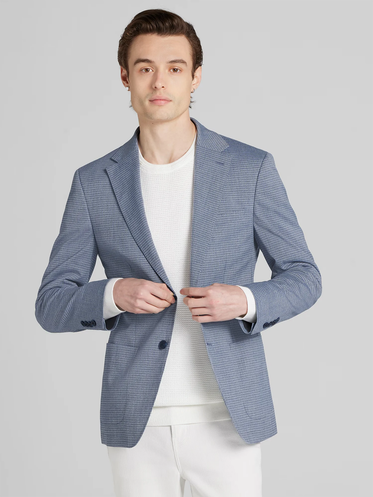 Slim Fit Check Sport Coat