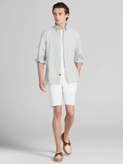Modern Fit Seersucker Stripe Button Up Shirt