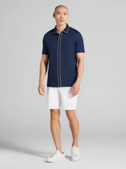 Modern Fit Ultra-Soft Stretch Cotton Short Sleeve Button Up Shirt