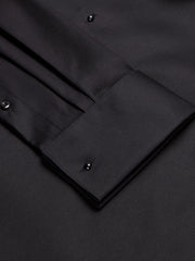 Slim Fit French Cuff Twill Formal Dress Shirt