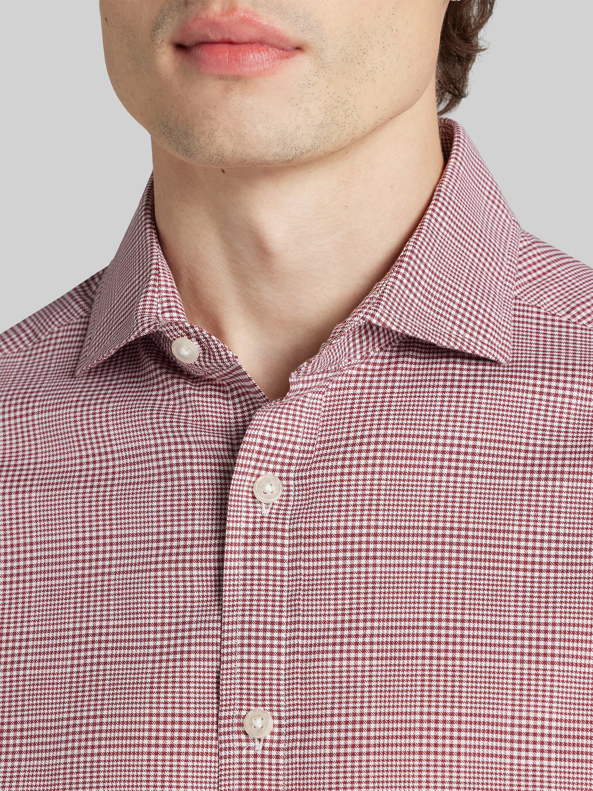 Classic Fit Plaid Button Up Shirt